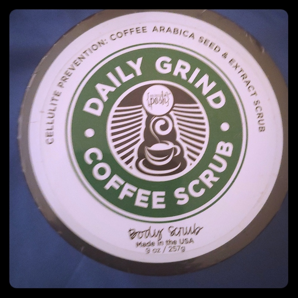 Daily grind coffee scrub